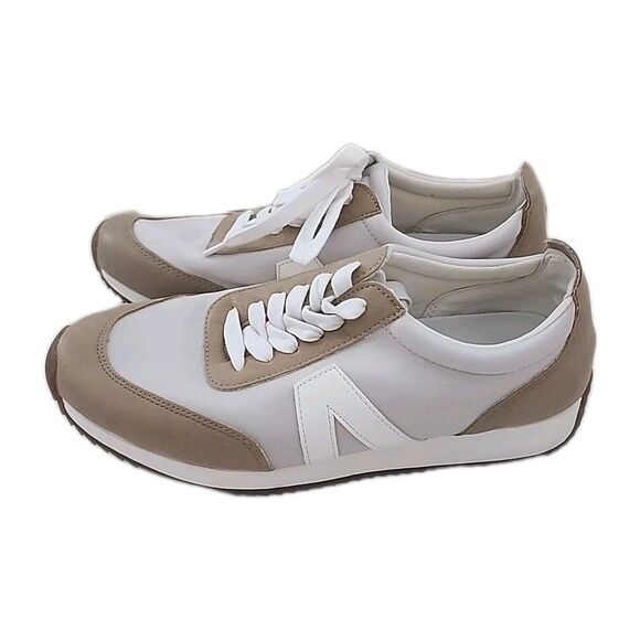 MIA Kable Sneakers Tan White Women’s Size 8 M Retro Comfort Lace Up Shoes - Picture 3 of 8